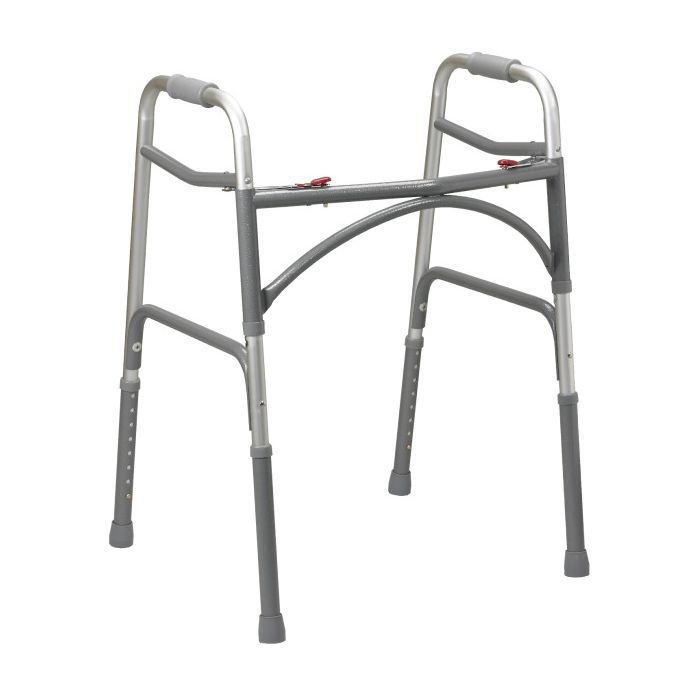 Bariatric Aluminum Folding Walker Two Button by Drive