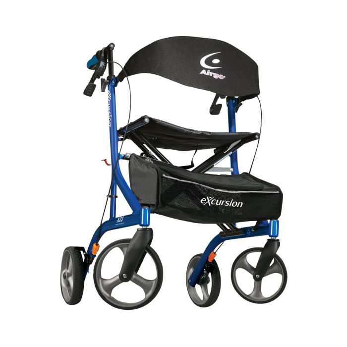 Pacific Blue Airgo eXcursion X23 Lightweight Side-fold Rollator by Drive