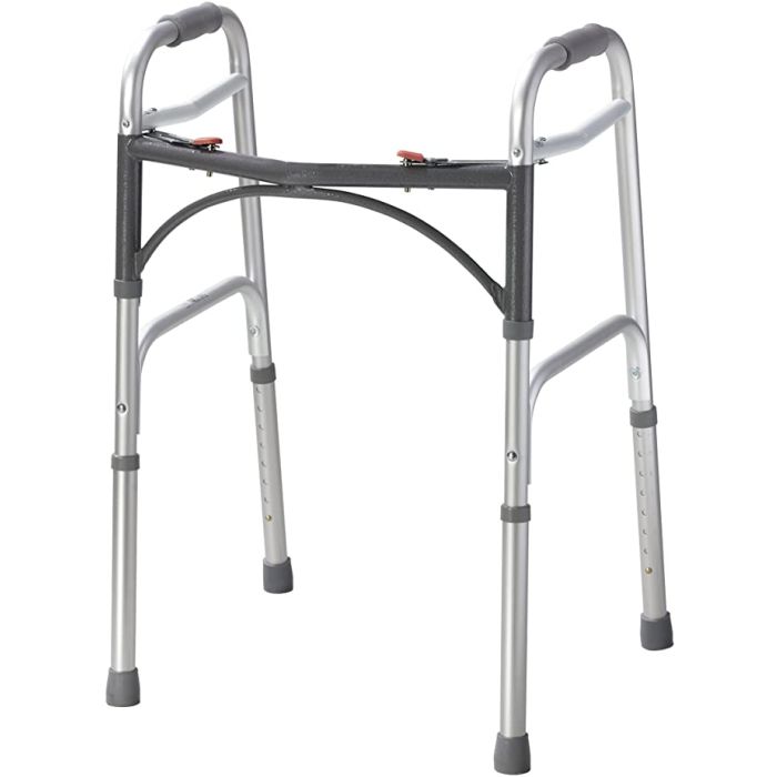 Deluxe Folding Walker Two Button by Drive