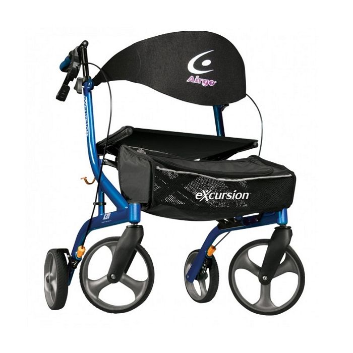 Pacific Blue Airgo eXcursion X20 Lightweight Side-fold Rollator by Drive