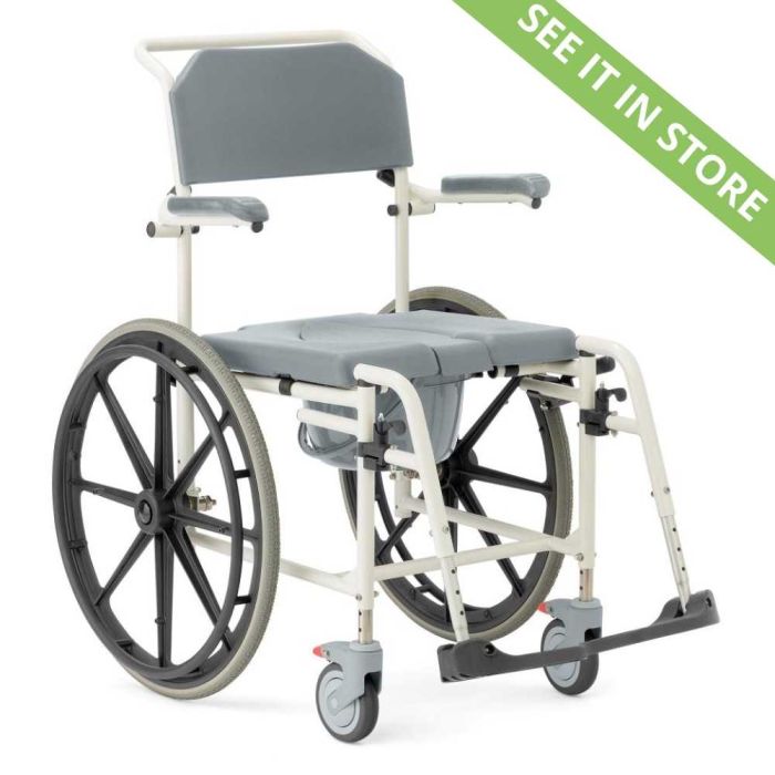 Medline Aluminum Shower Commode Wheelchair