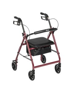 Red Go-Lite Rollator by Drive
