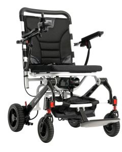 Jazzy Carbon Folding Power Wheelchair - White