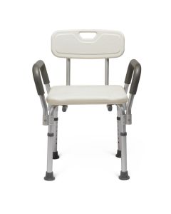 Medline Knockdown Bath Bench with Padded Arms 