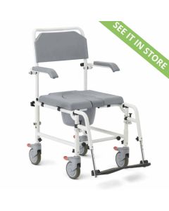 Medline Aluminum Shower Commode Wheelchair