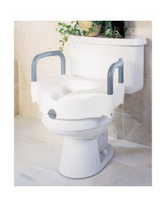 Locking Raised Toilet Seat With Arms