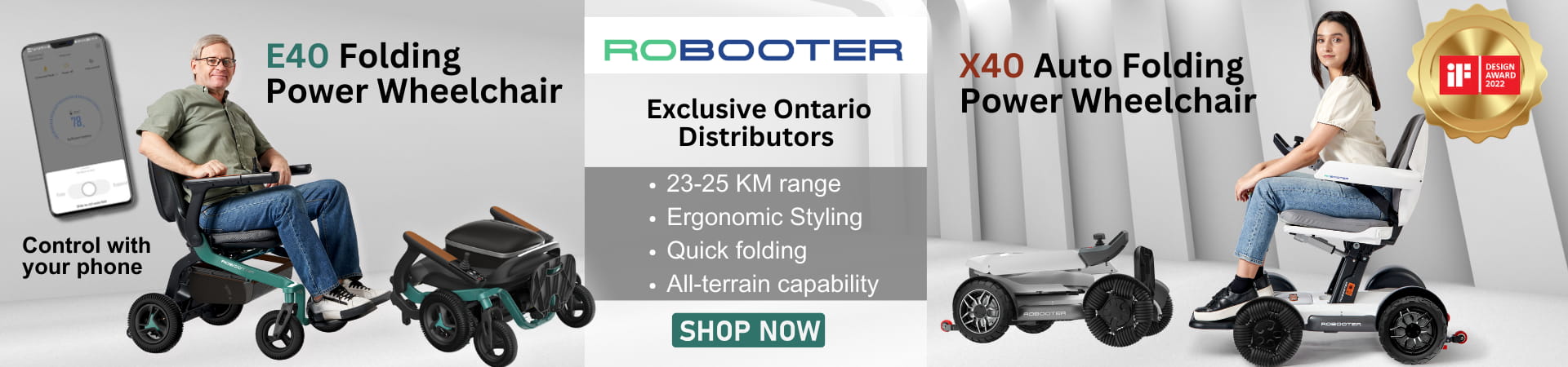 Robooter Folding Electric Wheelchairs
