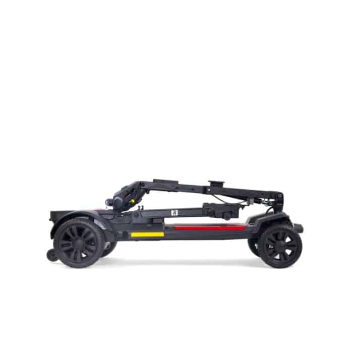 golden buzzaround carryon folding scooter folded flat