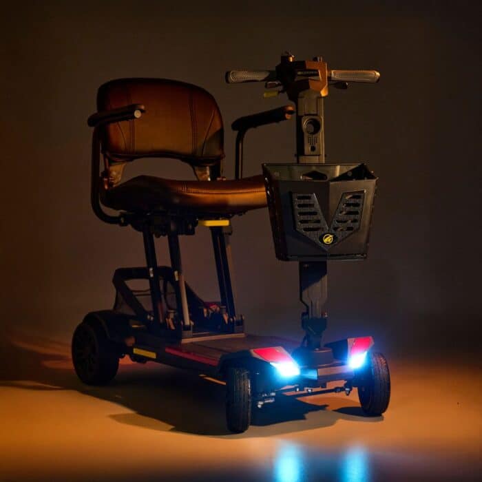 golden buzzaround carryon folding scooter lights