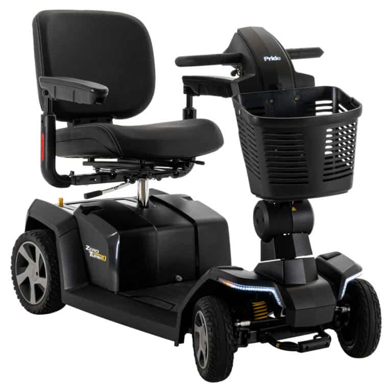 zero turn 10 mobility scooter black