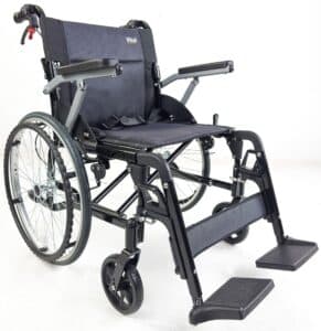 vital lite lightweight wheelchair black