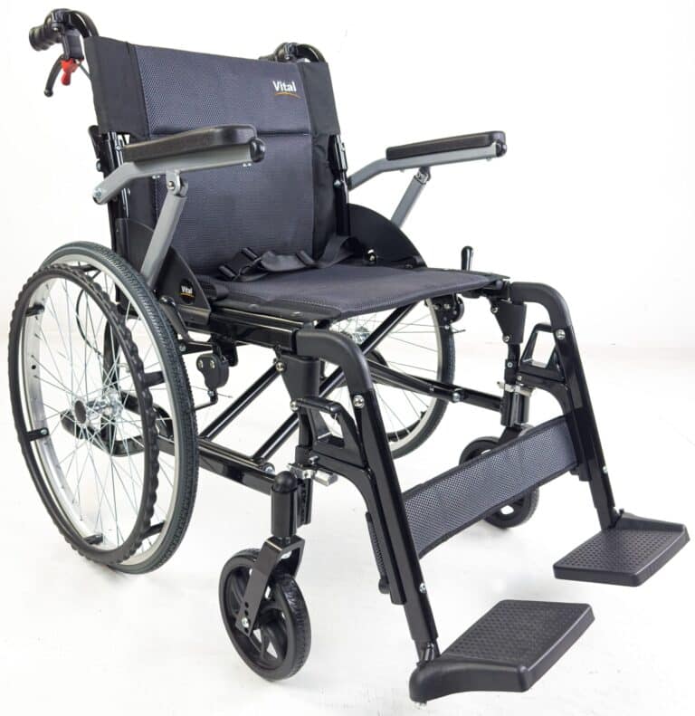 vital lite lightweight wheelchair black