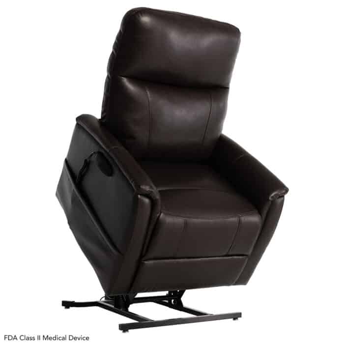 lc150 genesis lexis chestnut lifted Pride LC150 Genesis lift chair - lifted - lexis chestnut