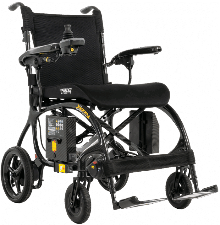 Jazzy Carbon 27X Folding Power Wheelchair By Pride Mobility Vital Jazzy Carbon 27X Folding Power Wheelchair By Pride Mobility Vital