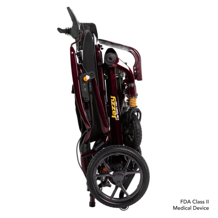 Jazzy Carbon HD Power Wheelchair Folded