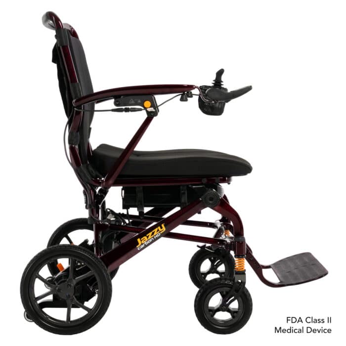 Jazzy Carbon HD Power Wheelchair Side