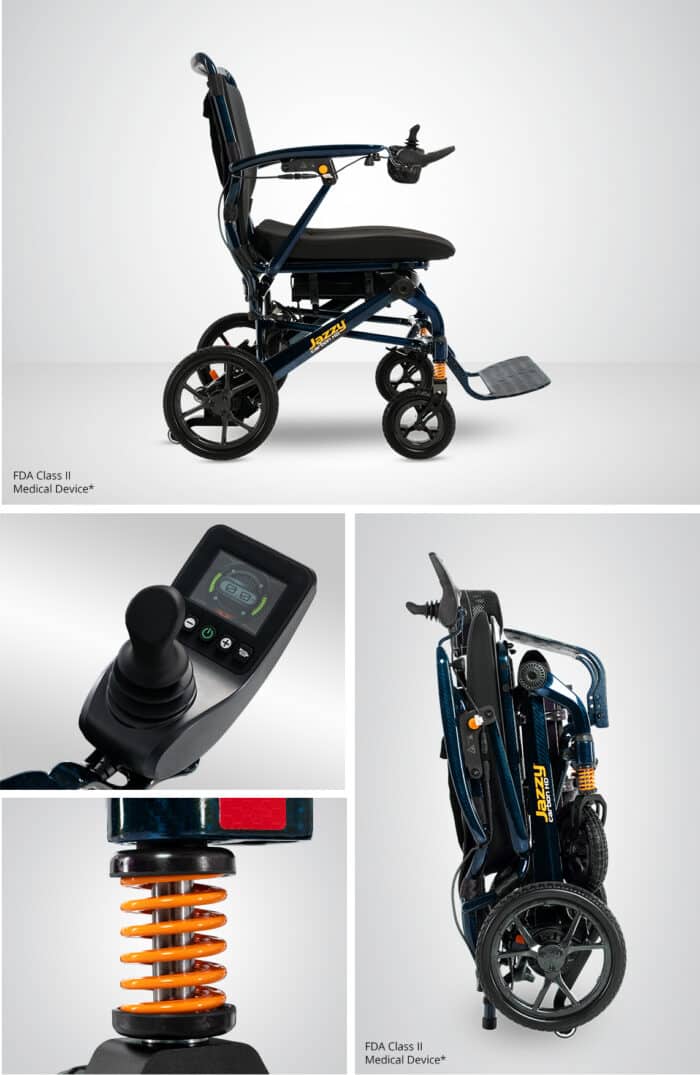 Jazzy Carbon HD Power Wheelchair Tiles with Features