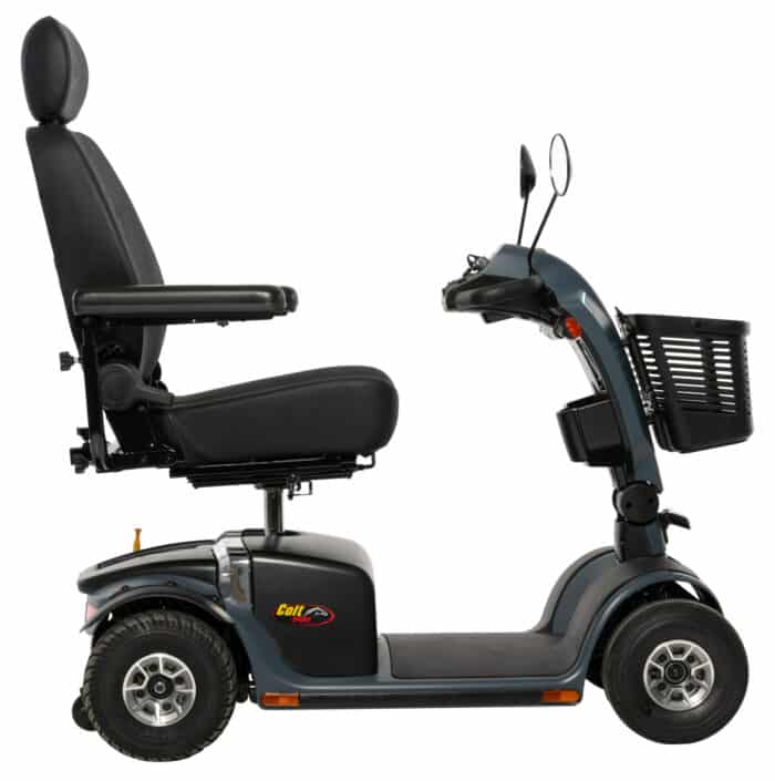 pride colt sport scooter side grey
