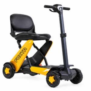 Yellow FOXTR Folding Mobility Scooter foxtr auto folding mobility scooter in canada