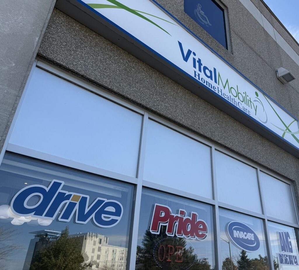 vital mobility concord showroom storefront Vital Mobility Medical Supplies storefront in Concord, an ADP authorized vendor